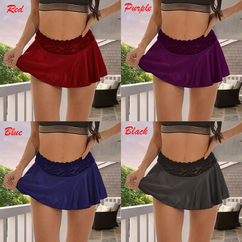 Thumbnail: Sexy Mini Pleated Skirts for Women Lace Skirt Fashion High Waist Summer Skirt Gi