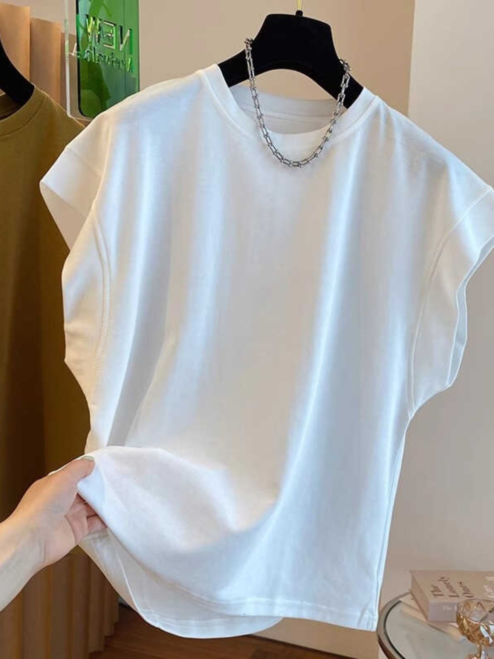 Thumbnail: Summer 2026 Pure Cotton Short Sleeve T-Shirt Women's Design Sensation Small Audi