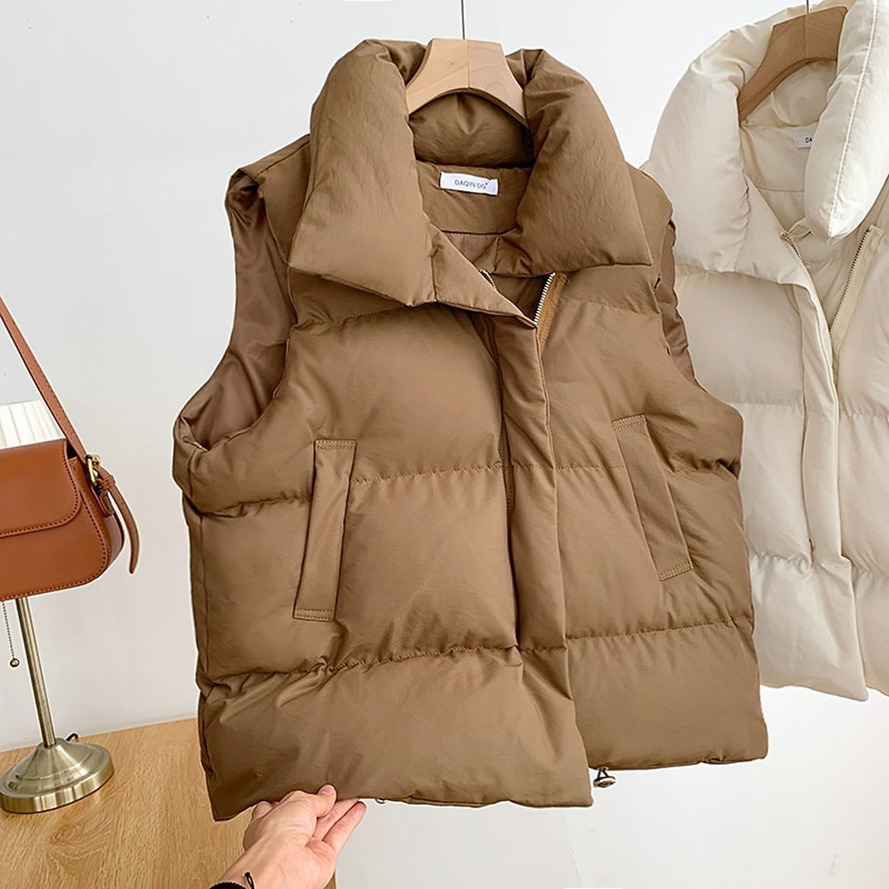 Thumbnail: Women Fashion Autumn New 2024 Stand Collar Elegant Down Coats Warm Outerwear Cas