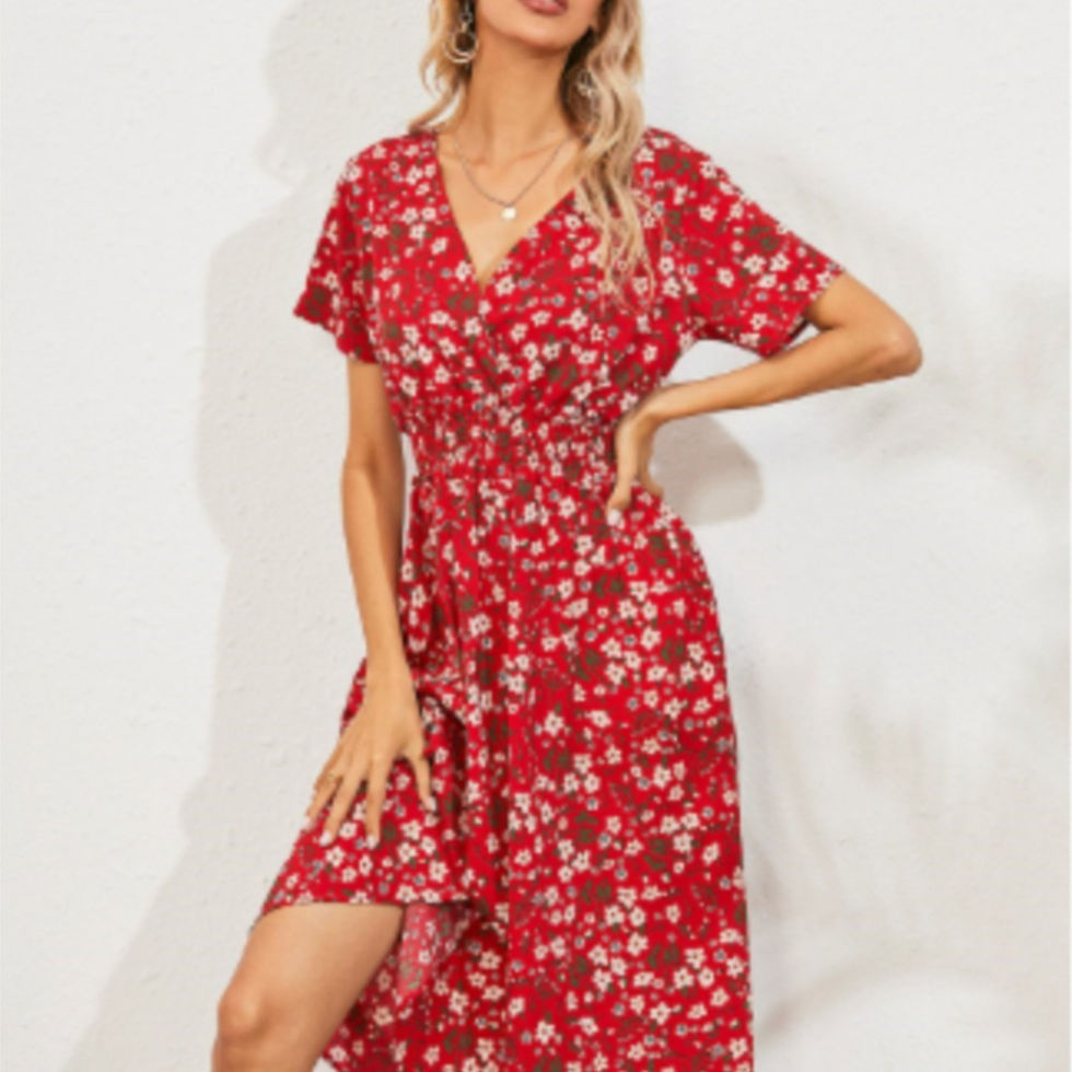 Miniatura: Summer Sexy Spaghetti Strap Floral Print Maxi Dress For Women Casual Elegant Che