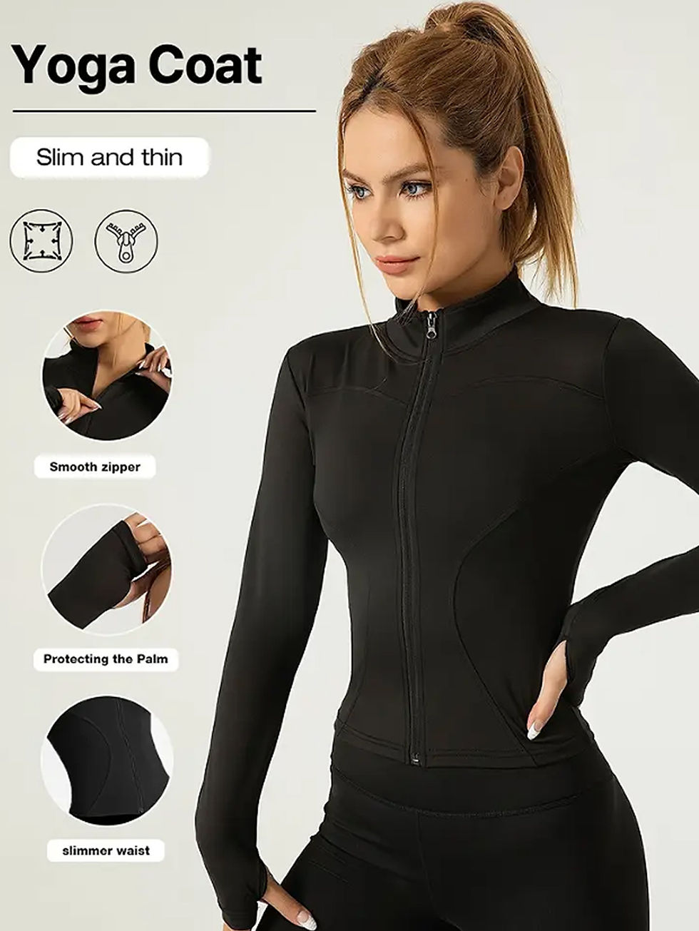Thumbnail: Fitness jacket, women's tight quick-drying top, 2025 autumn edition, long-sleeve