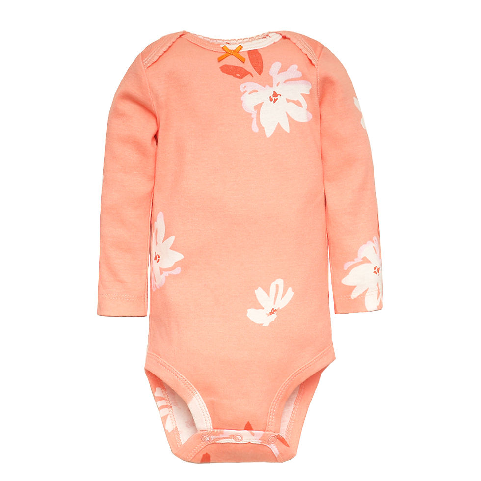 Thumbnail: 3-5 PCS/LOT Soft Cotton Baby Bodysuits Long Sleeve Newborn Baby Clothing Set Chr