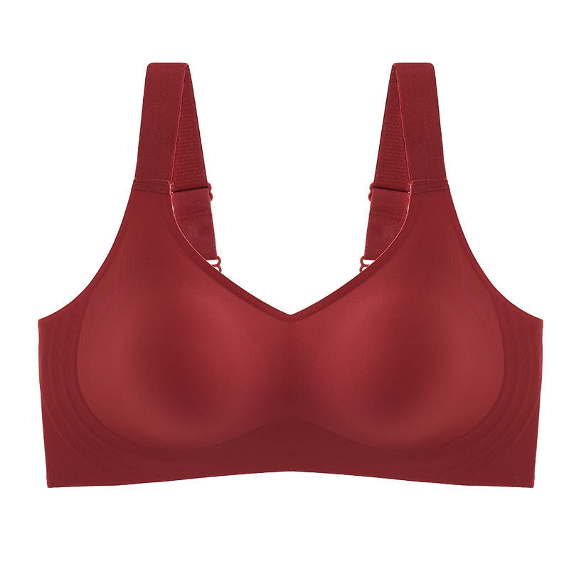 Thumbnail: Beautiful Back Large Size Soft Support Push-up Bra For Women, Seamless One-piece