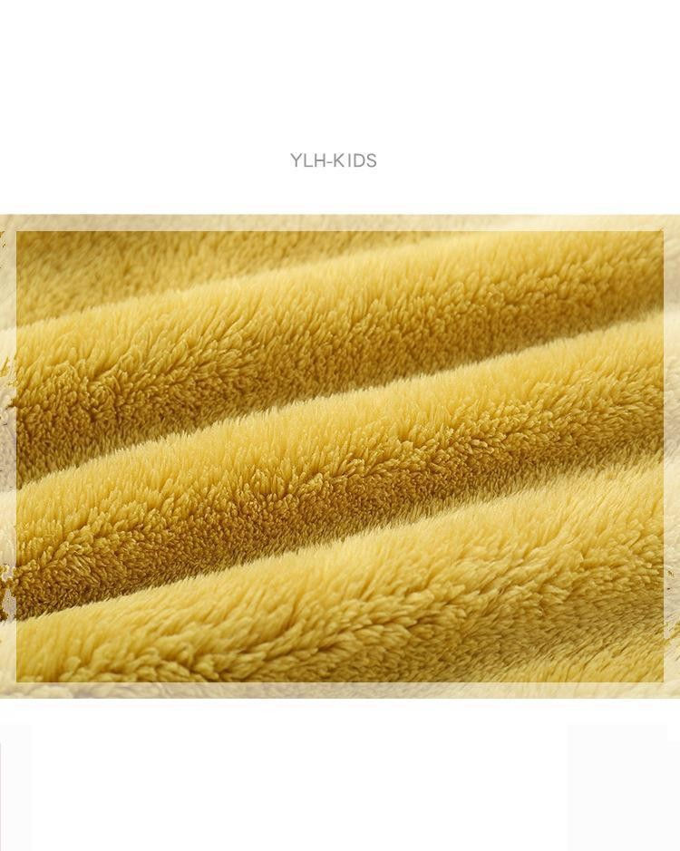 Thumbnail: Solid Color Fashion Children Plush Coat Autumn Winter Warm Baby Girl Boy Casual 