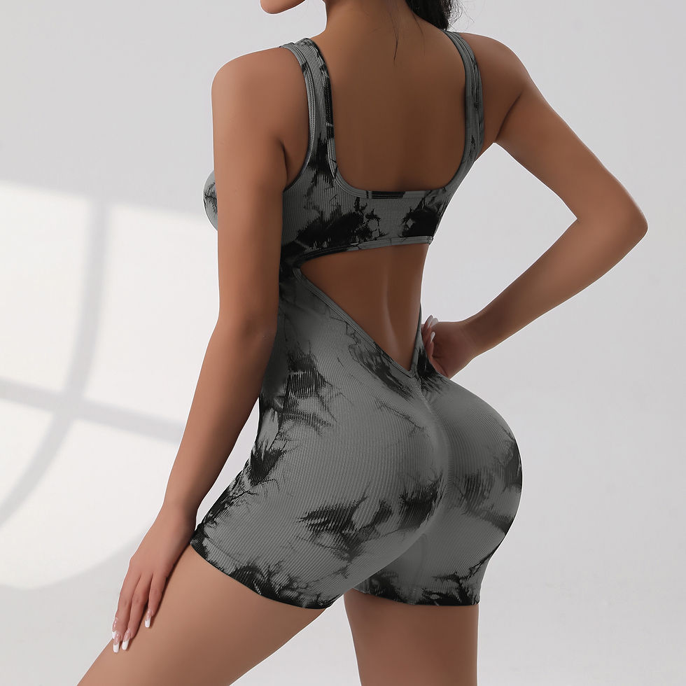 Thumbnail: Sexy With V-shaped Exposed Waist Women's Summer Jumpsuits Fitness Daily Wear Cas
