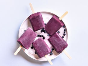 Blueberry Electrolyte Popsicles