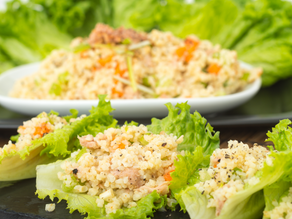Tuna and White Bean Lettuce Wraps
