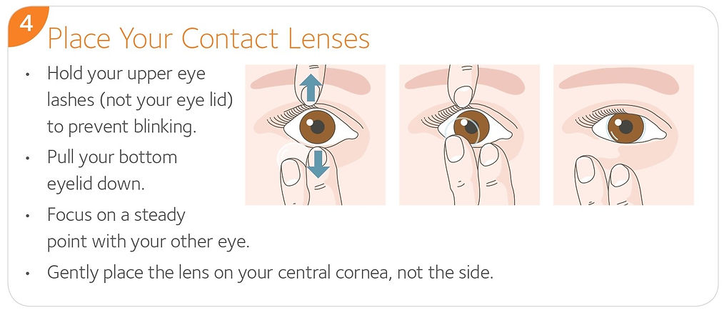 how to wear contact lenses