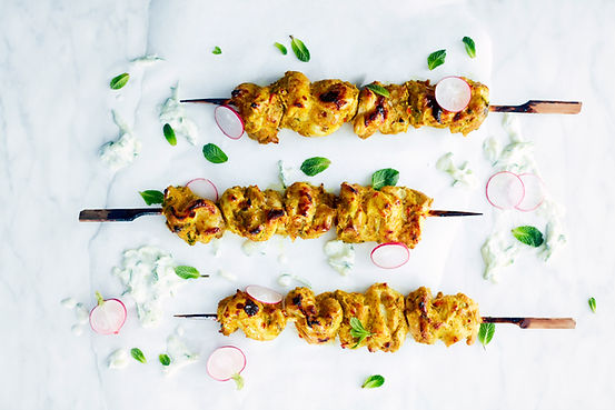 Spiedini di pollo alla griglia