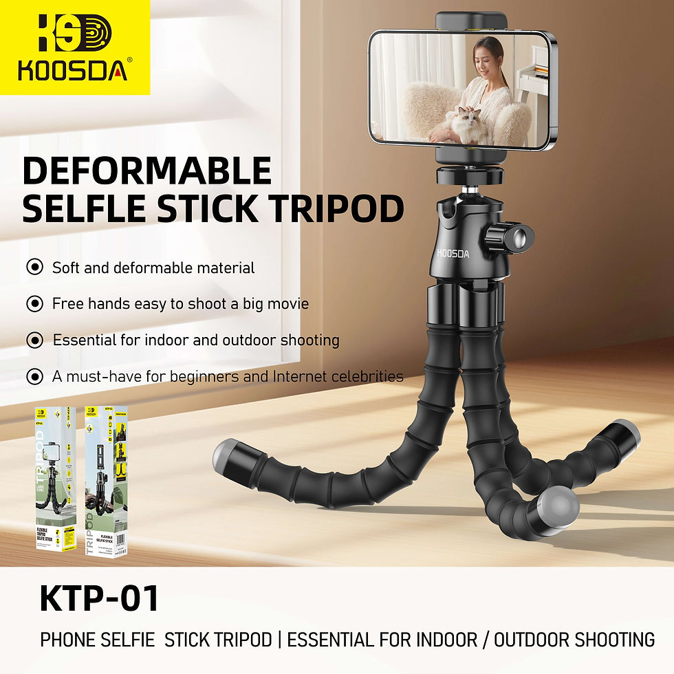Thumbnail: KTP-01 Deformable Selfle Stick Tripod