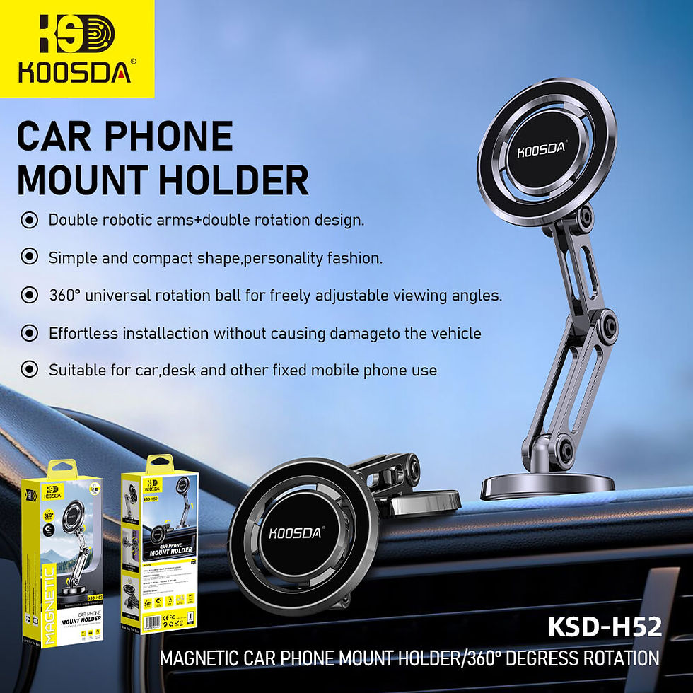 Thumbnail: KSD-H52 Magnetic Car Phone Mount Holder360° Degrees Rotation