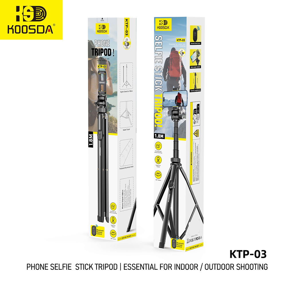 Thumbnail: KTP-03 1.8M Selfle Stick Tripod 180CM Reinforced Tripod
