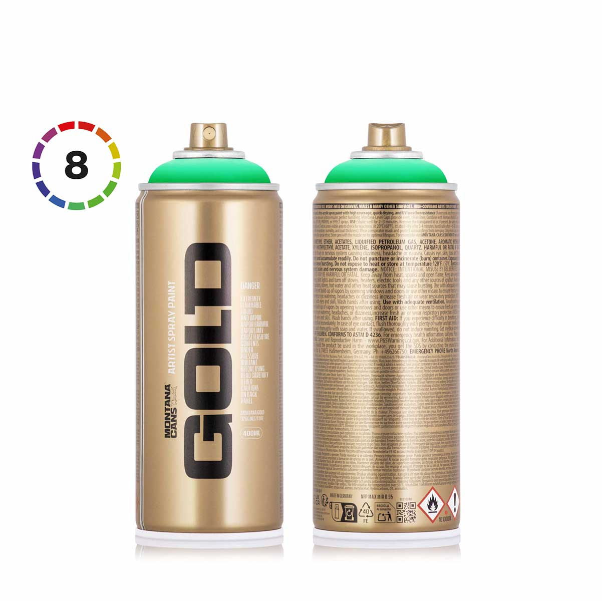 Bombe de peinture Montana Gold 400ml - Fluorescente