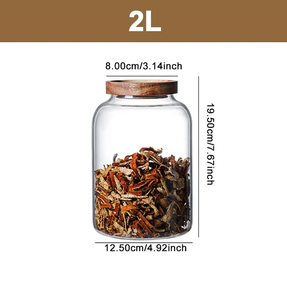 Thumbnail: Glass jars with bamboo lids