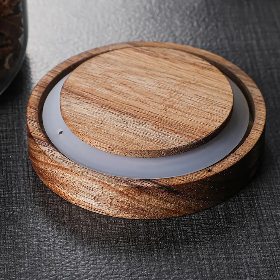 Thumbnail: Glass jars with bamboo lids