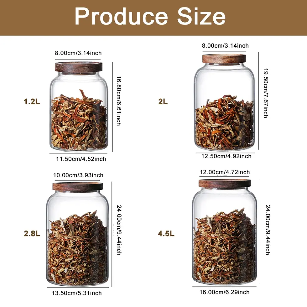 Thumbnail: Glass jars with bamboo lids