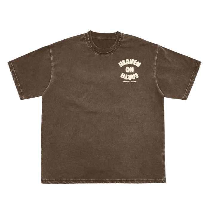 Thumbnail: Vintage Washed Scattered Edge Frayed T-Shirt - 250 GSM