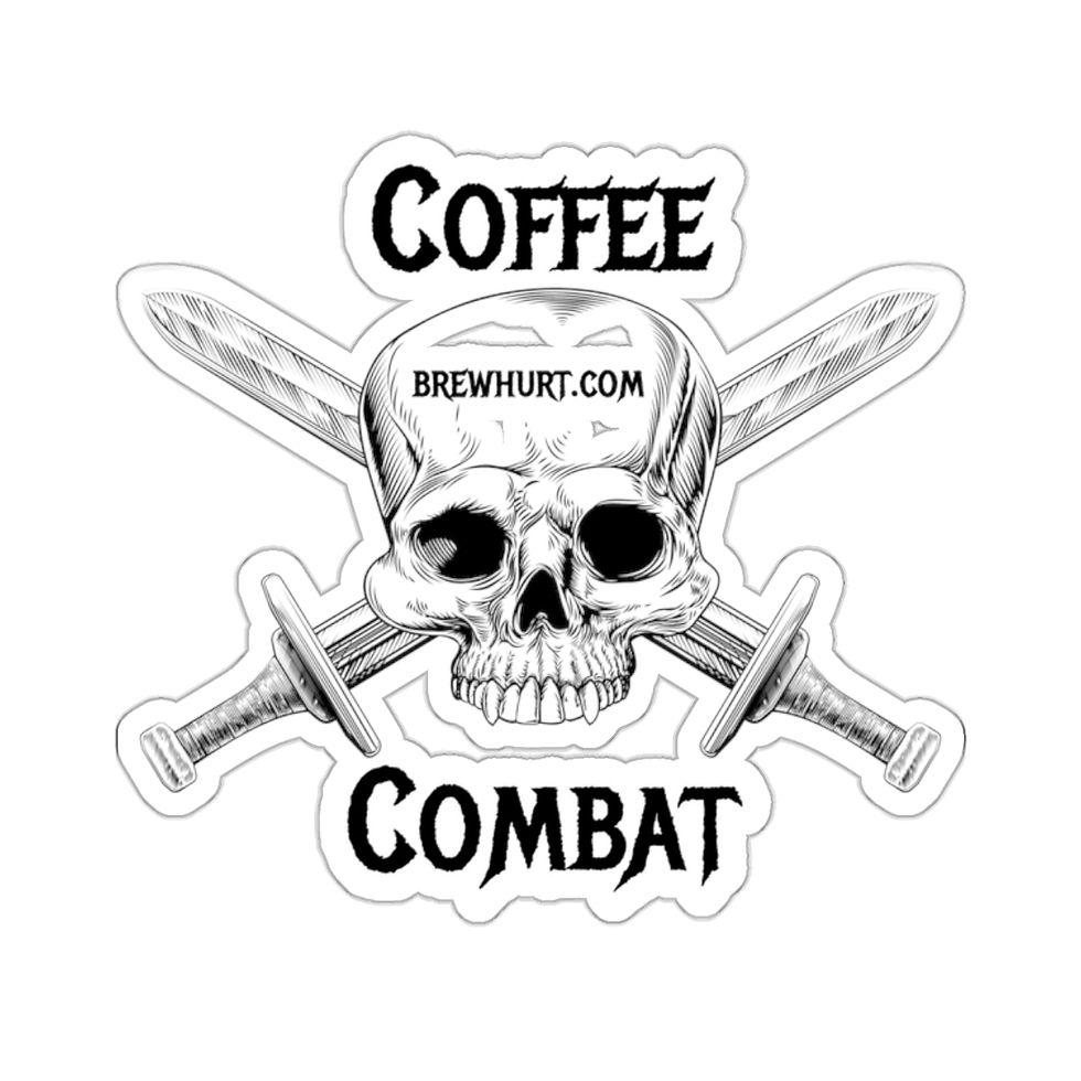 Thumbnail: Coffee & Combat Kiss-Cut Stickers