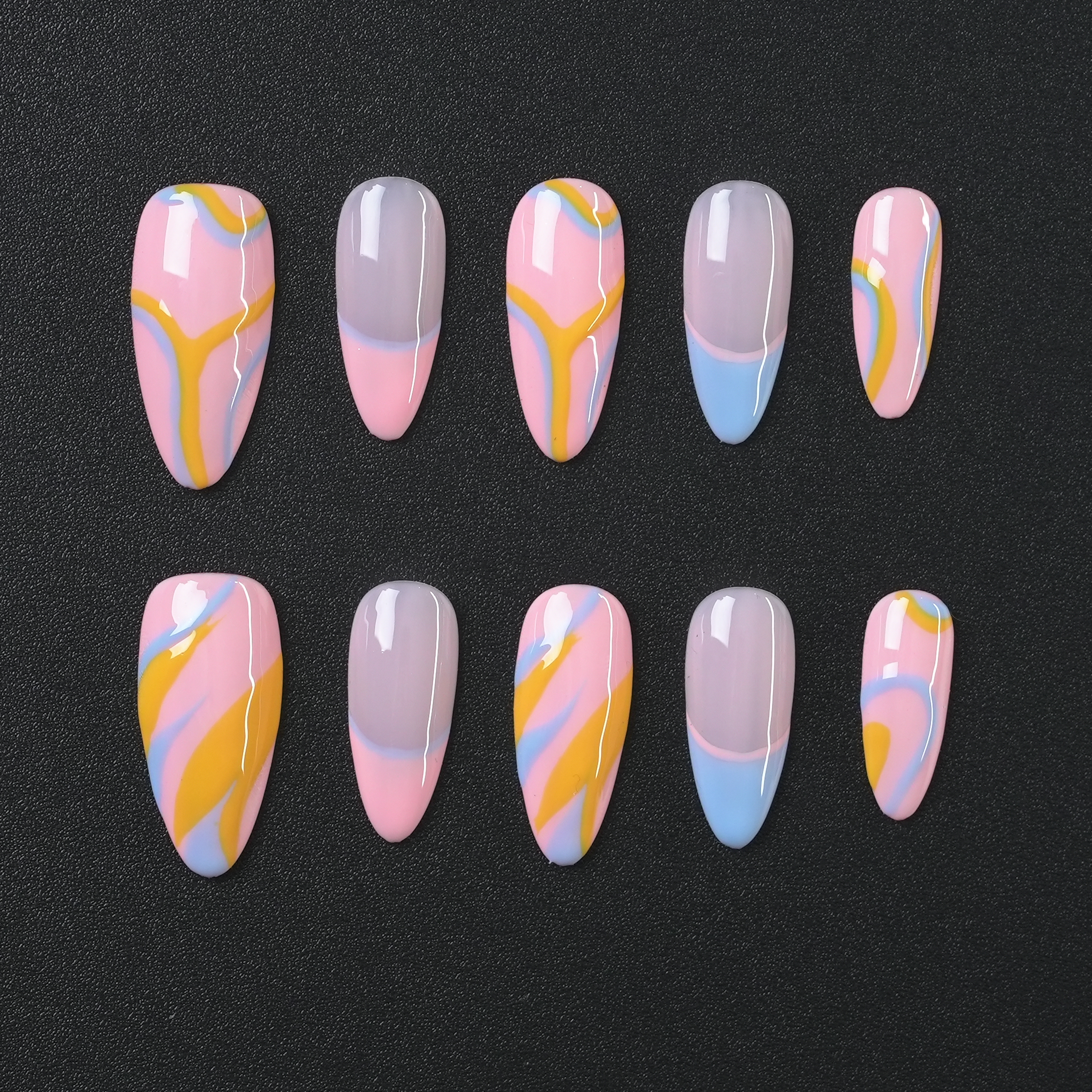 Vibrant Orange Nails