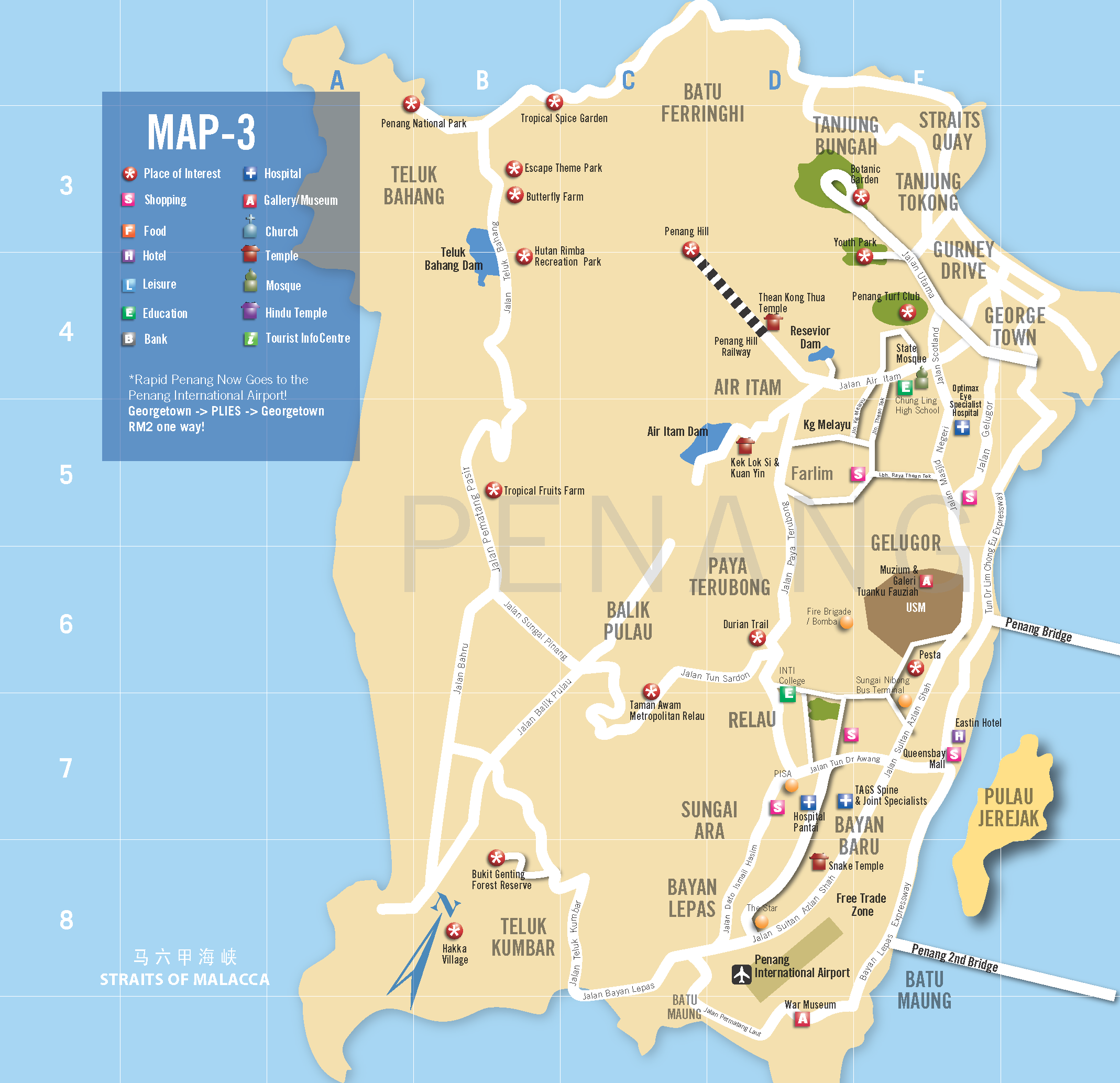 Map Of Penang - 88 World Maps