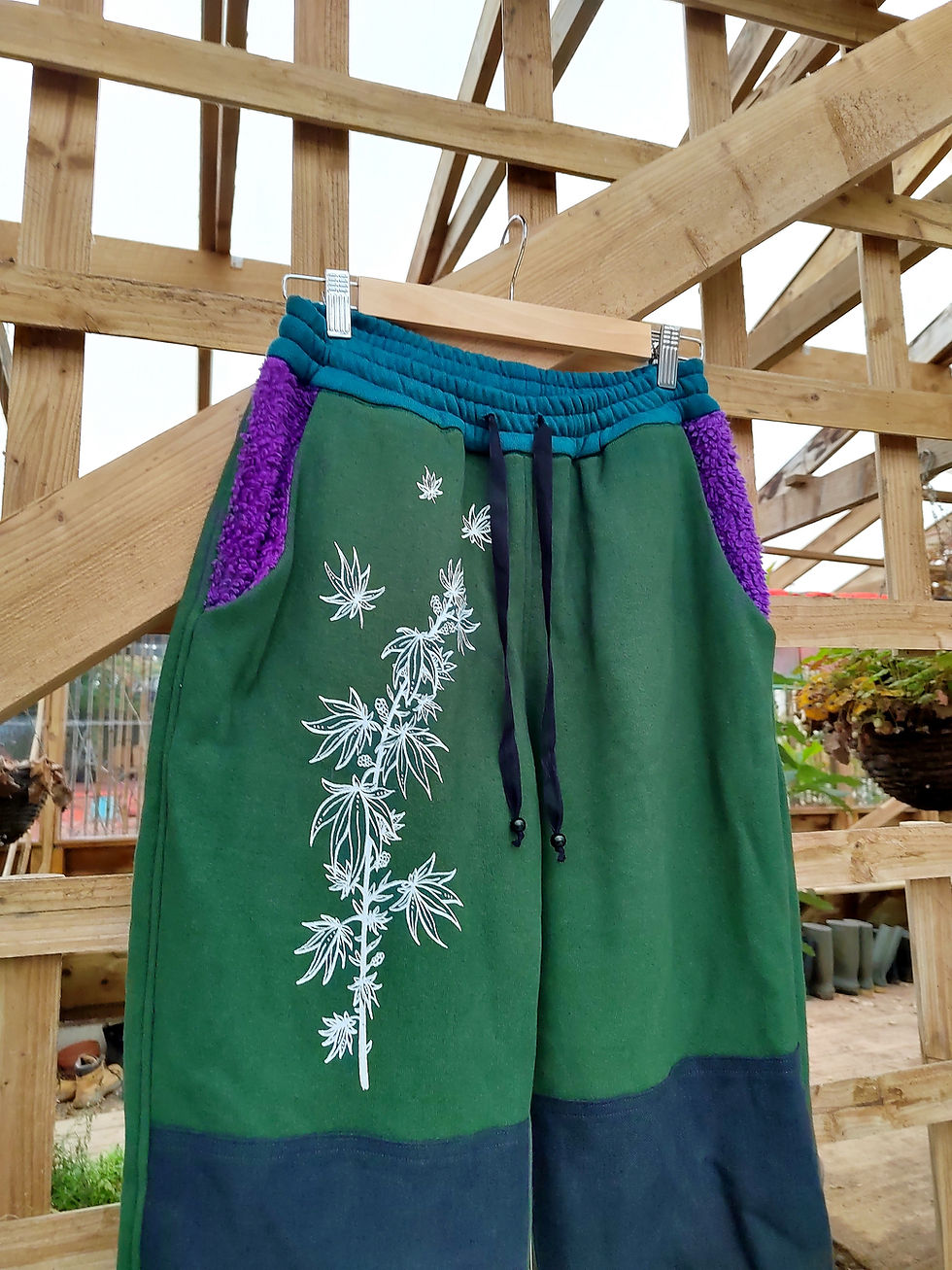Thumbnail: ganja baby hemp & cotton joggers M reg