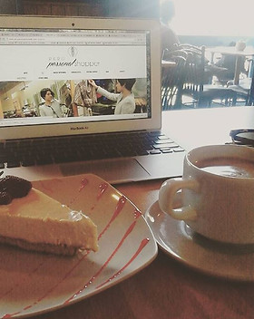 Coffee time + Cheesecake + Fashion Work