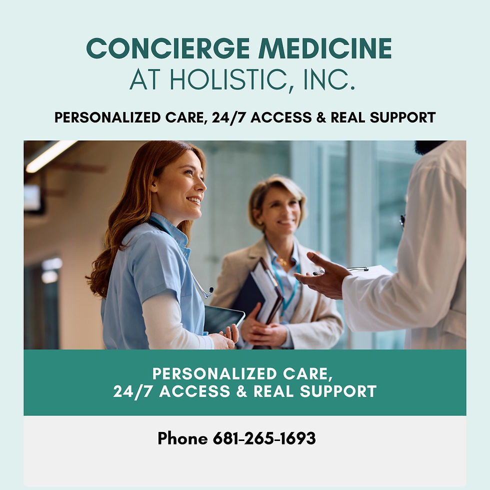 Concierge Medicine at Holistic, Inc. | Personalized Care, 24/7 Access & Real Support