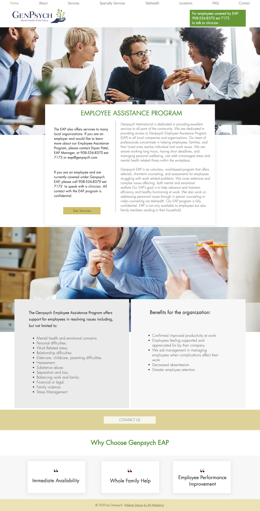 Website Design For Employee Assistance Program Provider