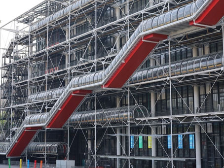 The Centre Pompidou - Modern Paris Building Built from Recycled Metal
