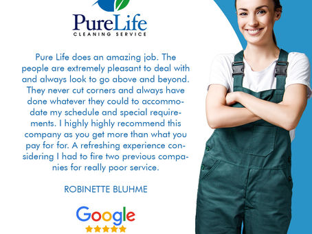 FIVE STAR REVIEW, CLEANING SERVICES IN MARTINSVILLE, NJ