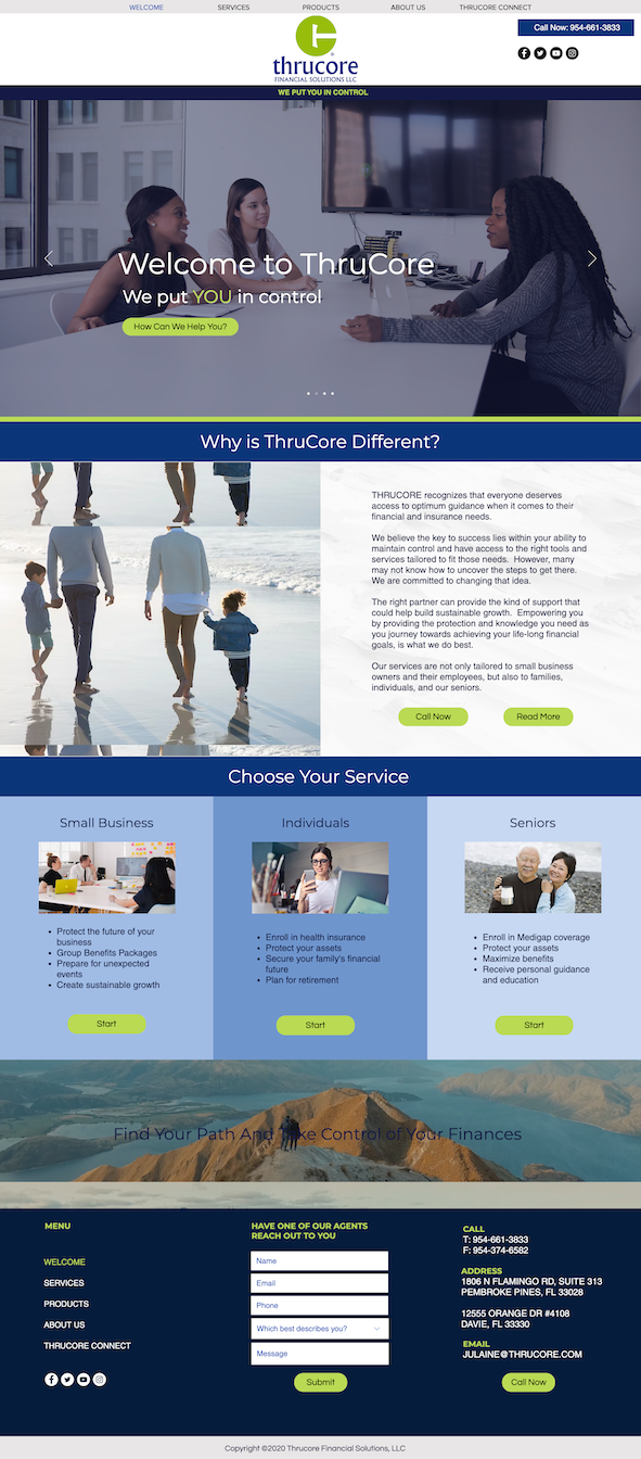 Website Design For A Financial Advisor