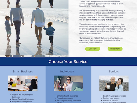 Website design for a financial advisor in New Jersey