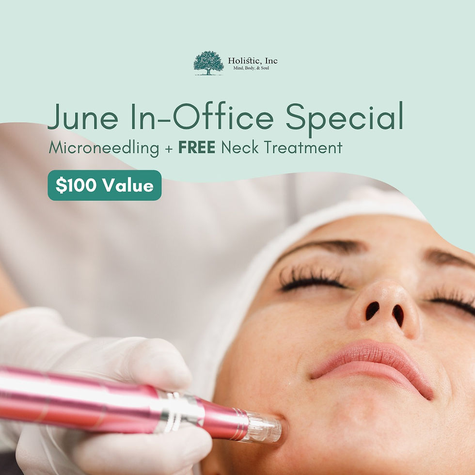 Microneedling + Free Neck Treatment at Holistic Inc.