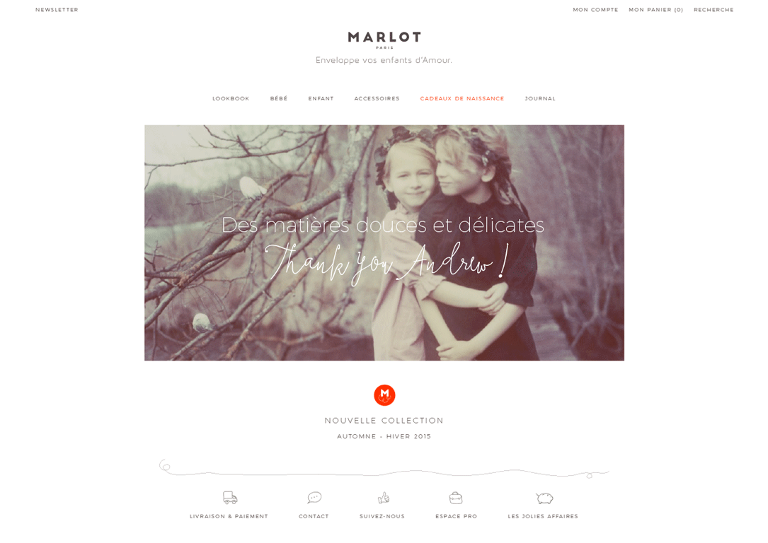 MARLOT - Web design