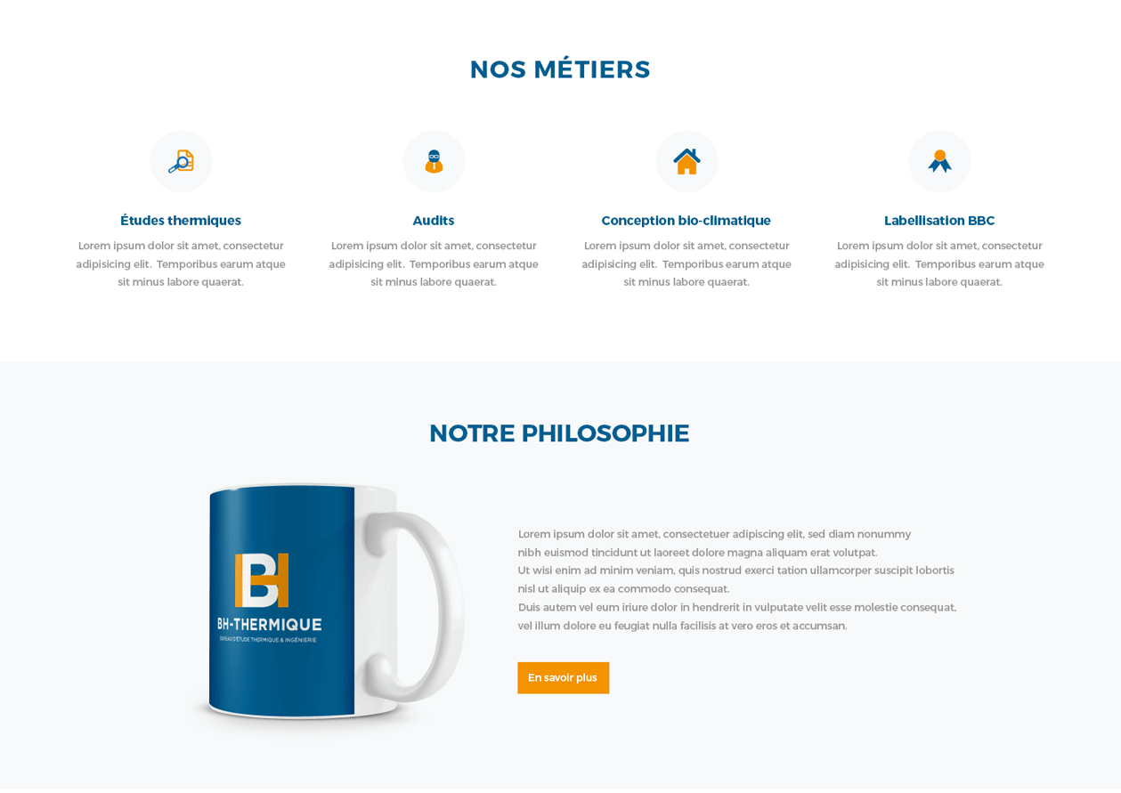 BH THERMIQUE - Web design