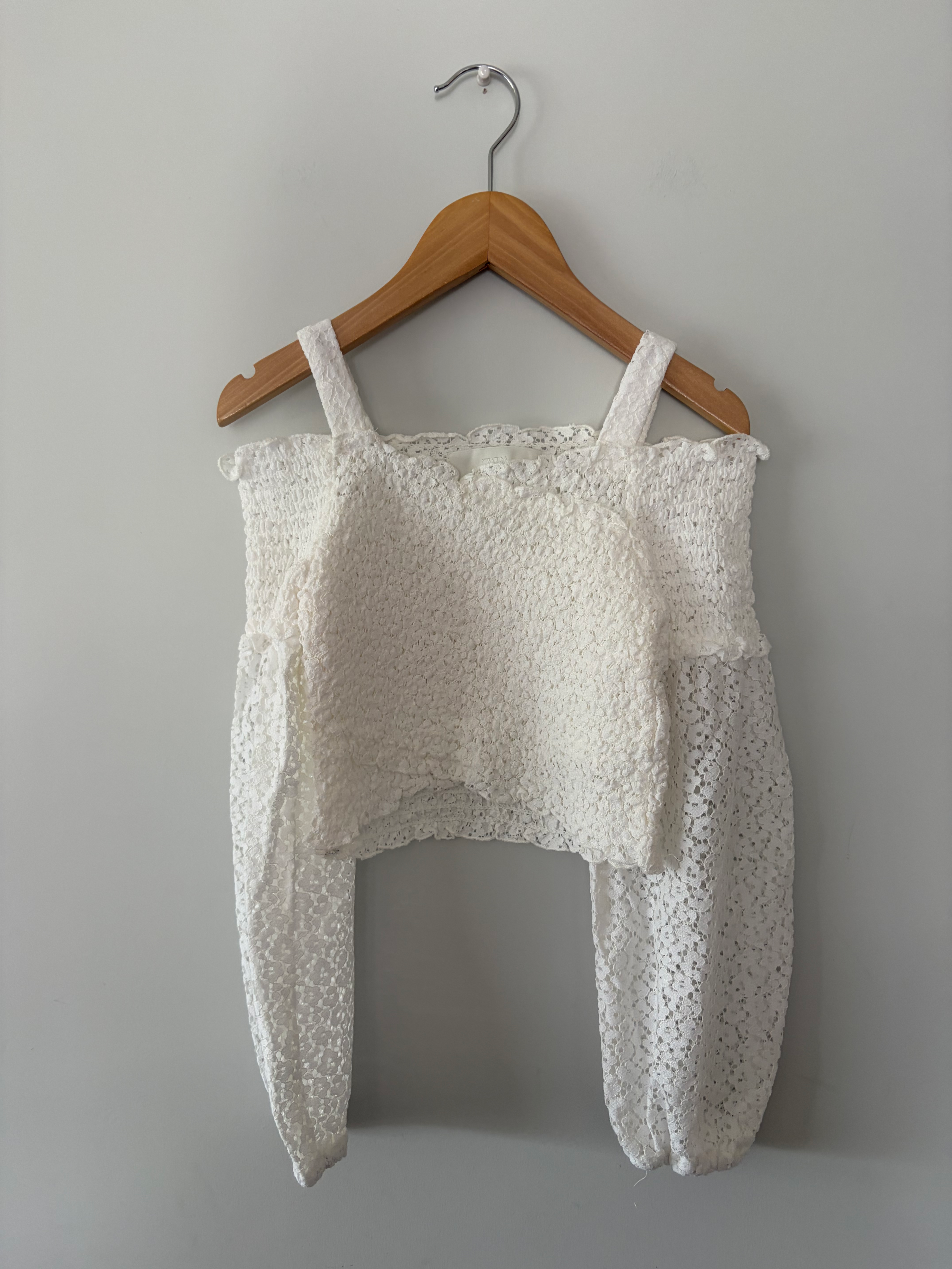 witte shirt zara 140