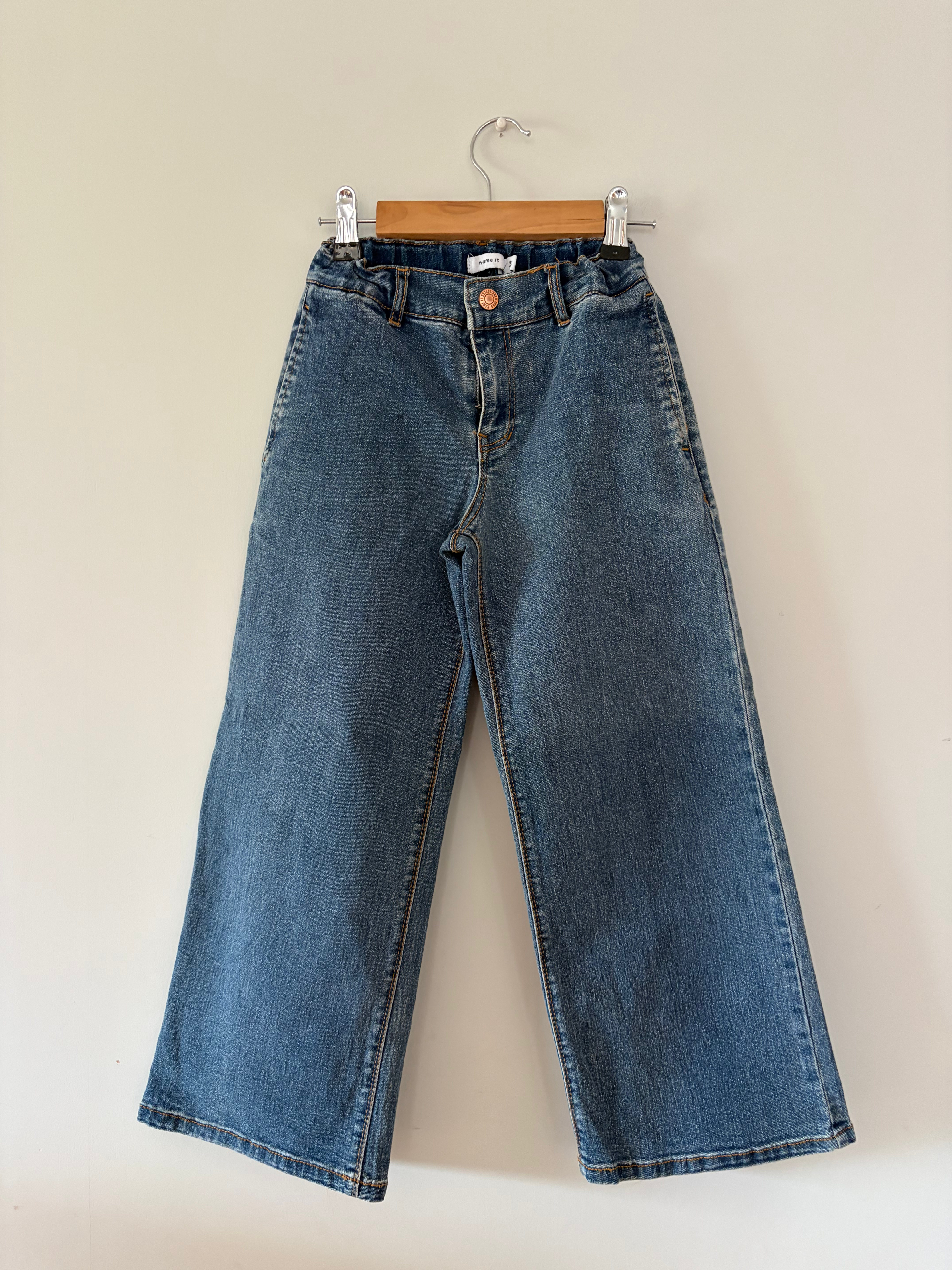 brede jeans broek name it 128