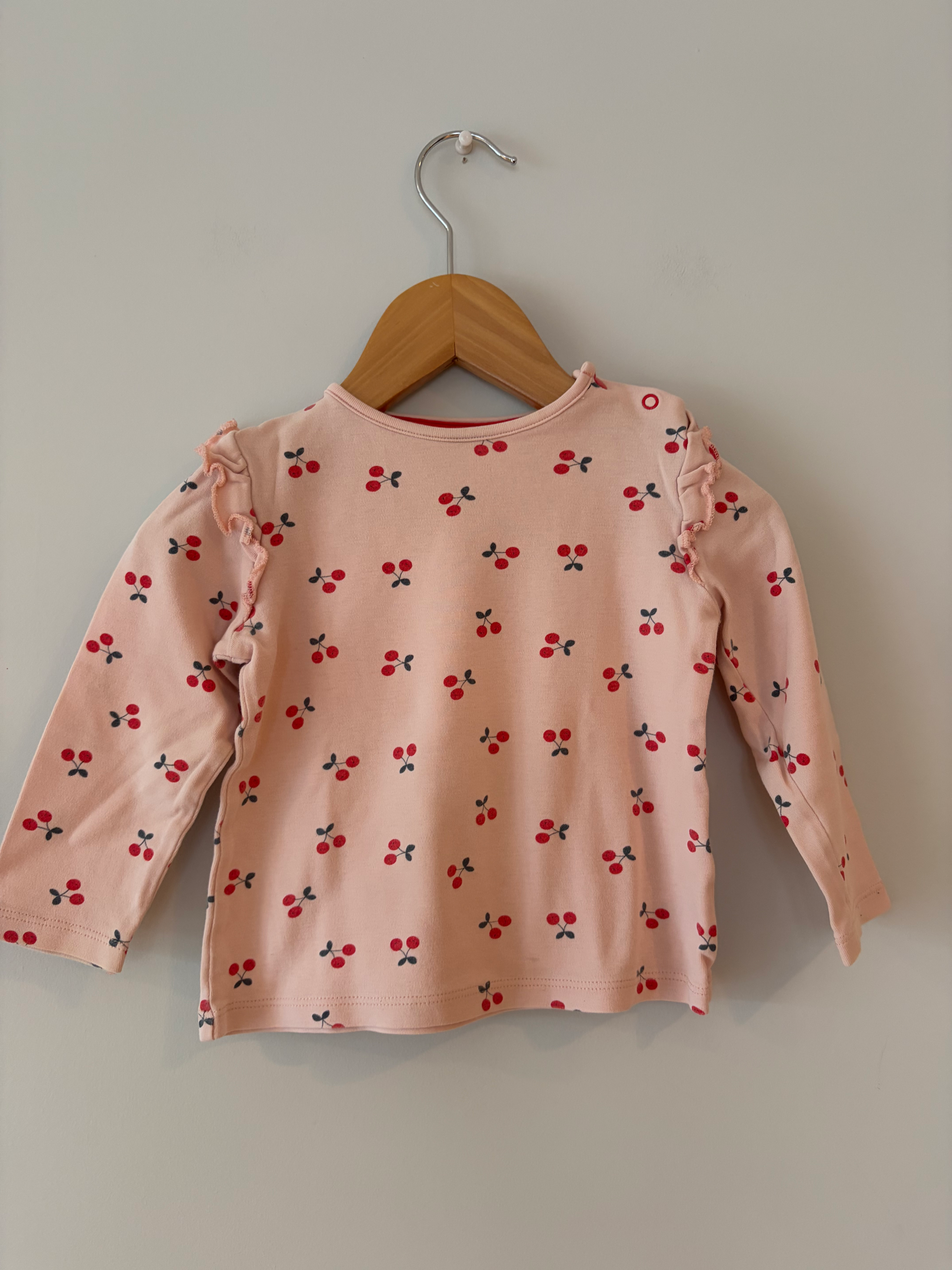 roze longsleeve kersen c&a 86