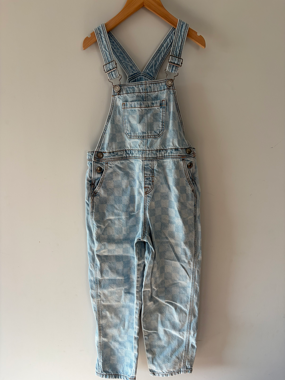 Thumbnail: ruiten jeans salopette hema 122/128
