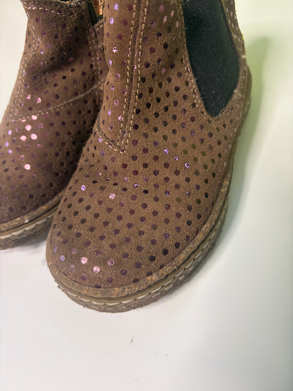 Thumbnail: schoenen: bruine bottines dots ocra 24
