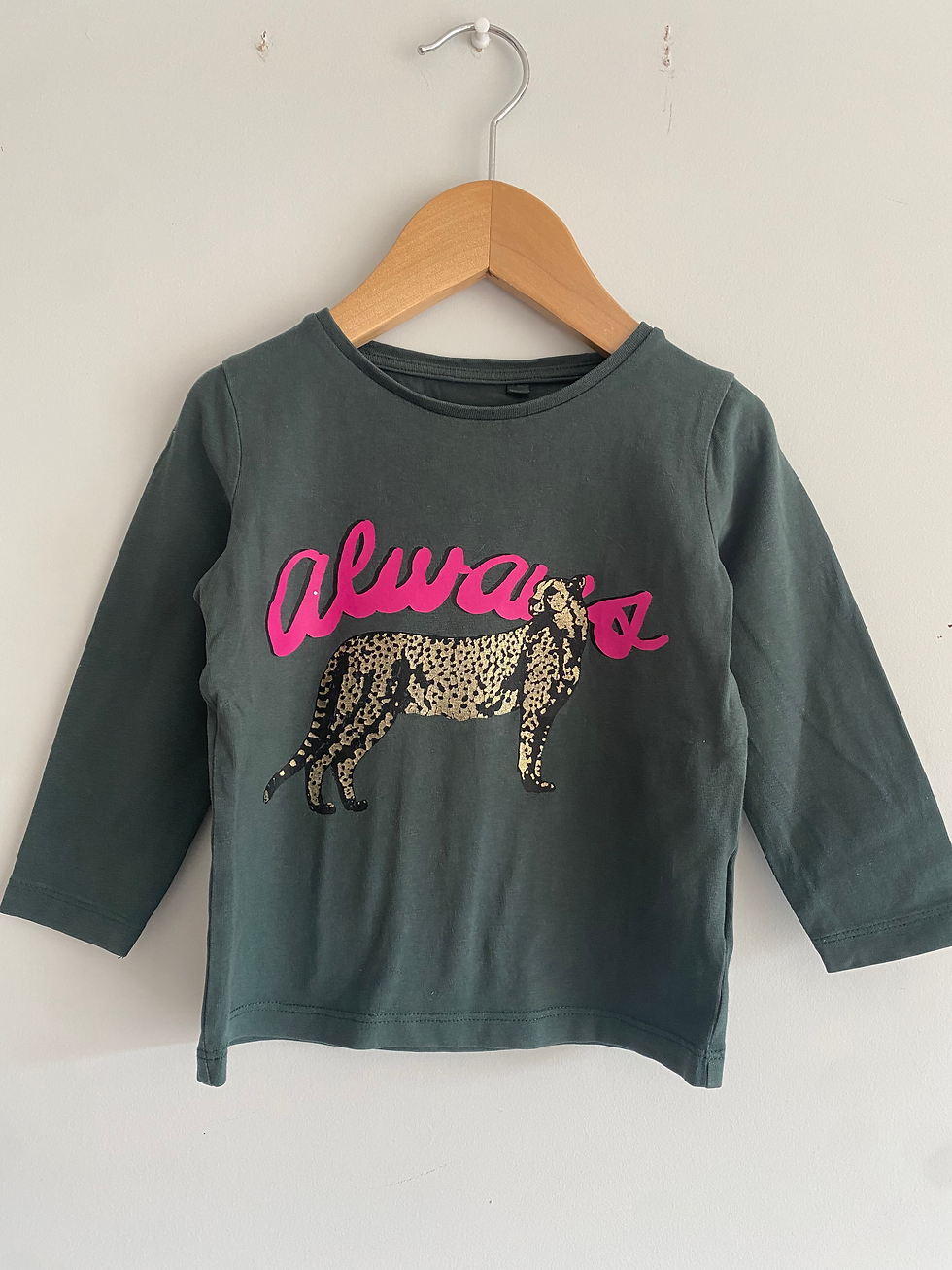 donker groene longsleeve print name it 86