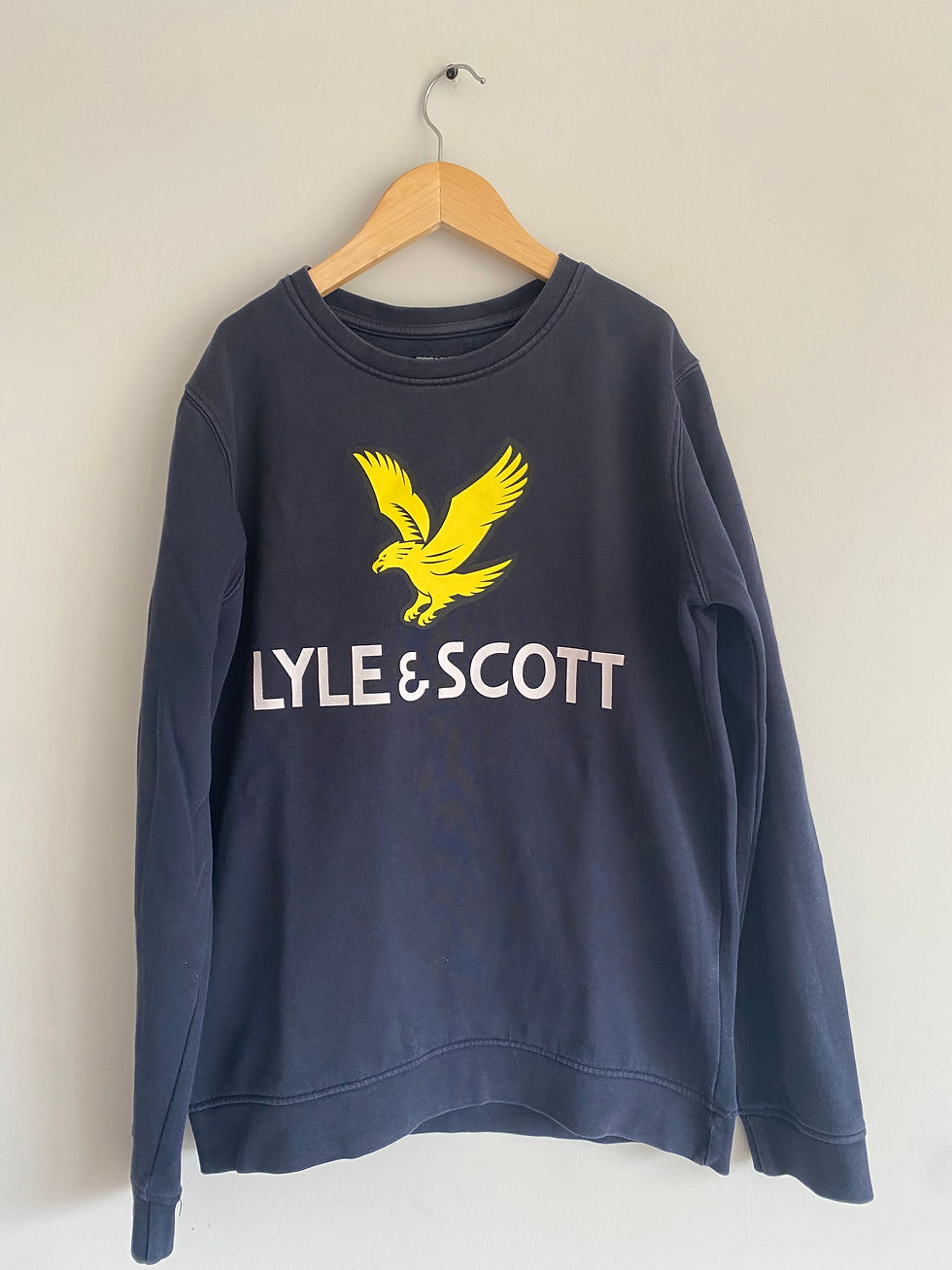 donker blauwe sweater opdruk Lyle & scott 152/158