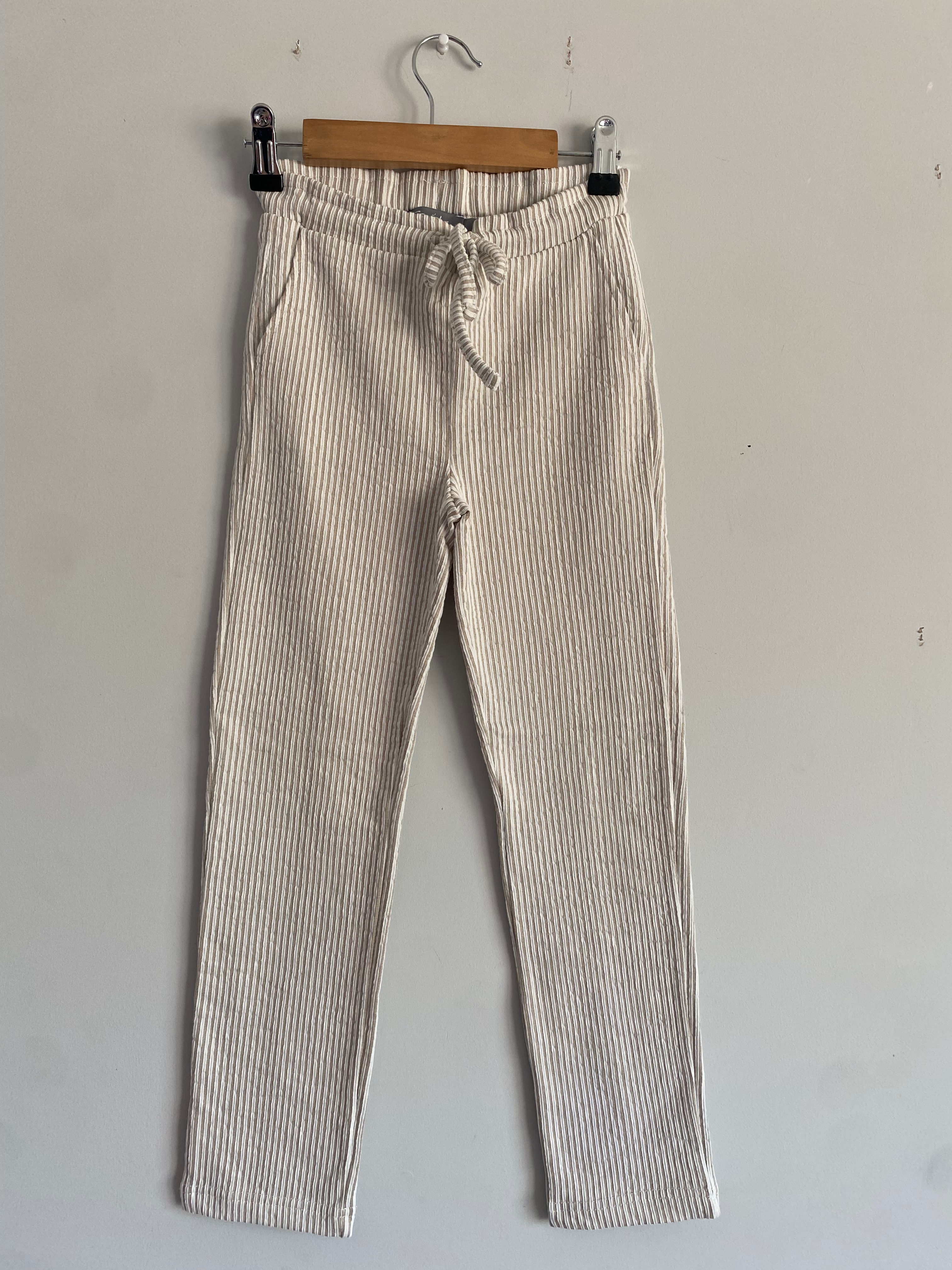 beige gestreepte broek geisha 128