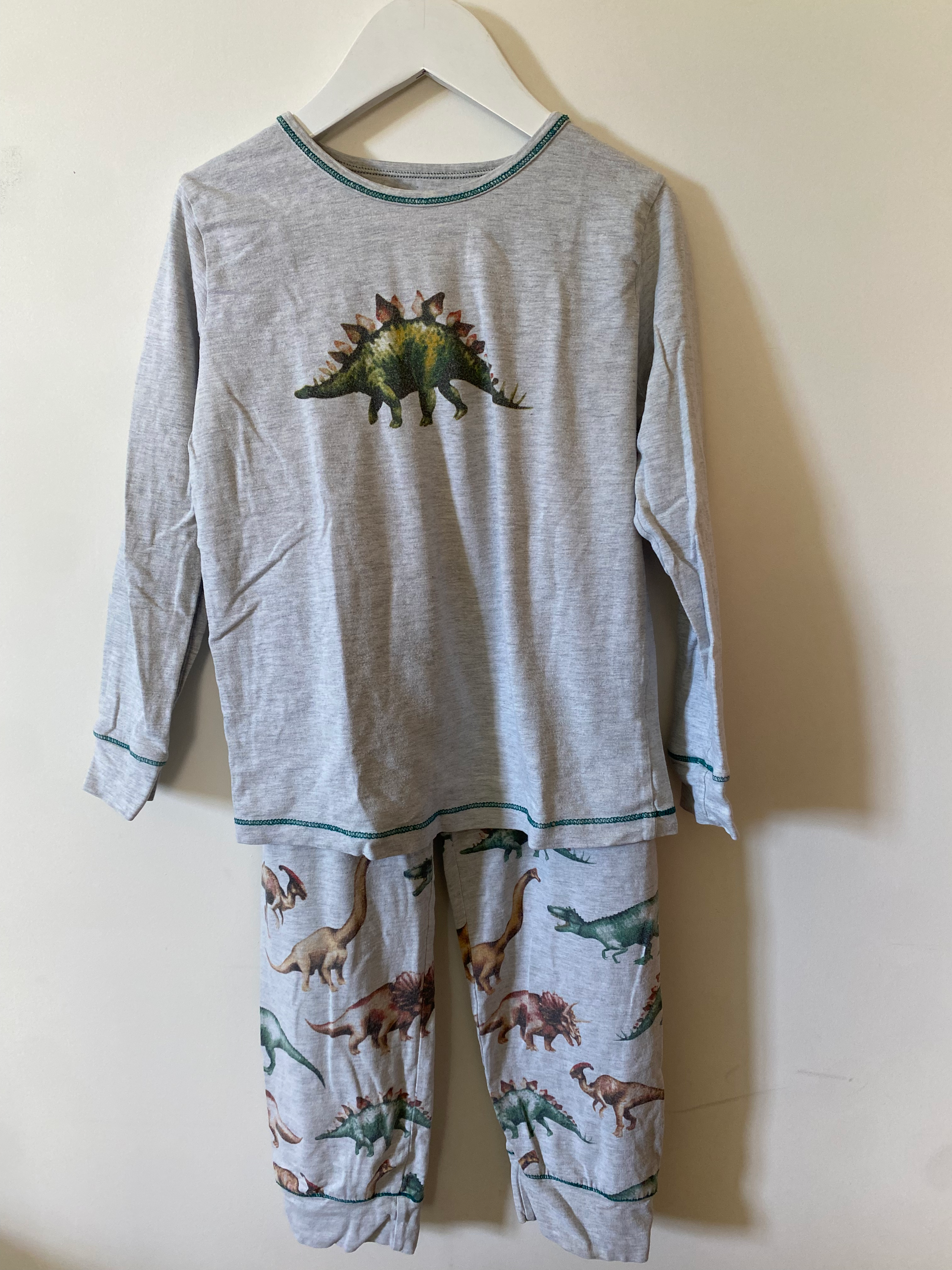 grijze pyjama dino's claesen's 128/134