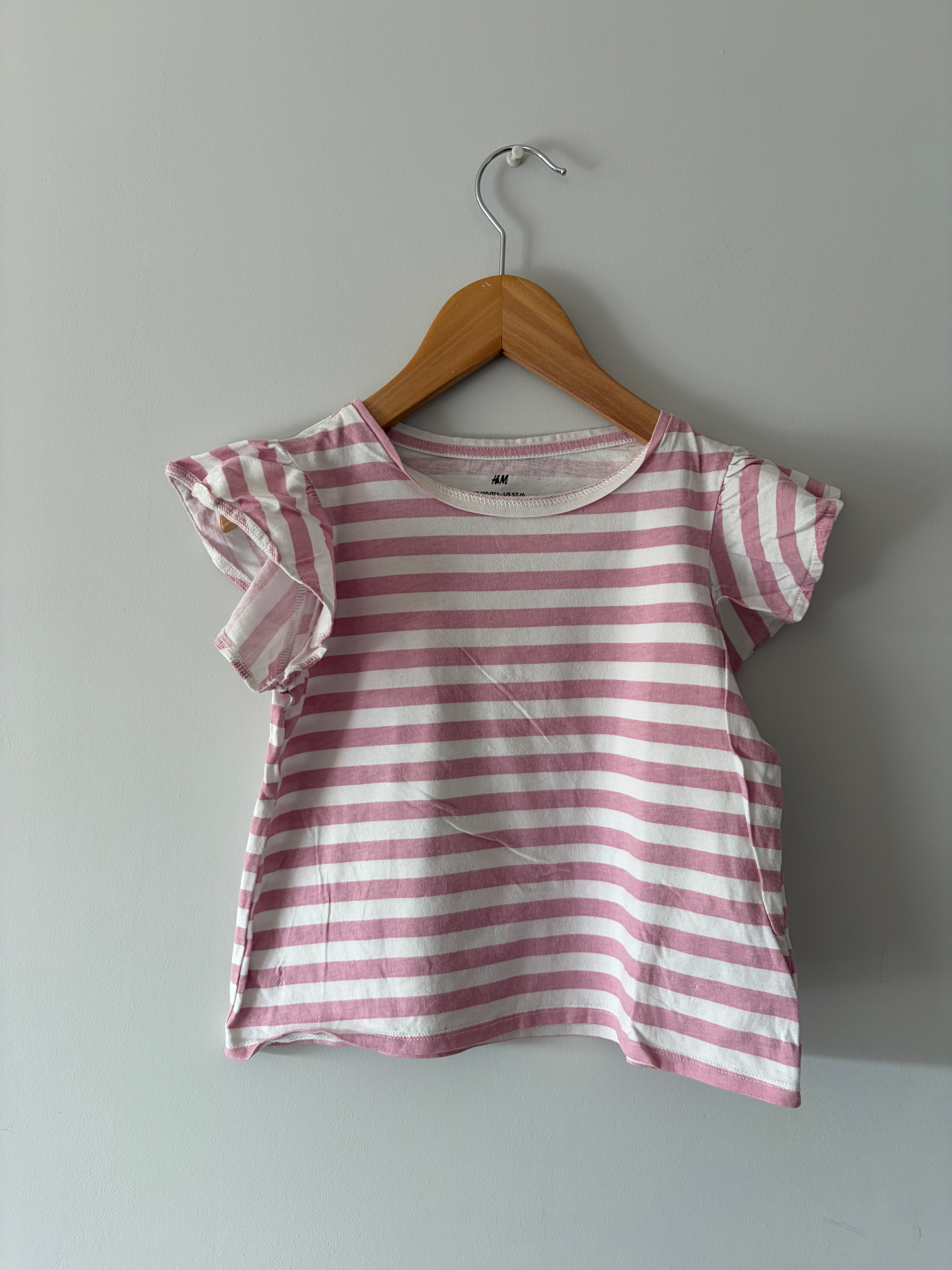 roos gestreepte t-shirt h&m 110/116