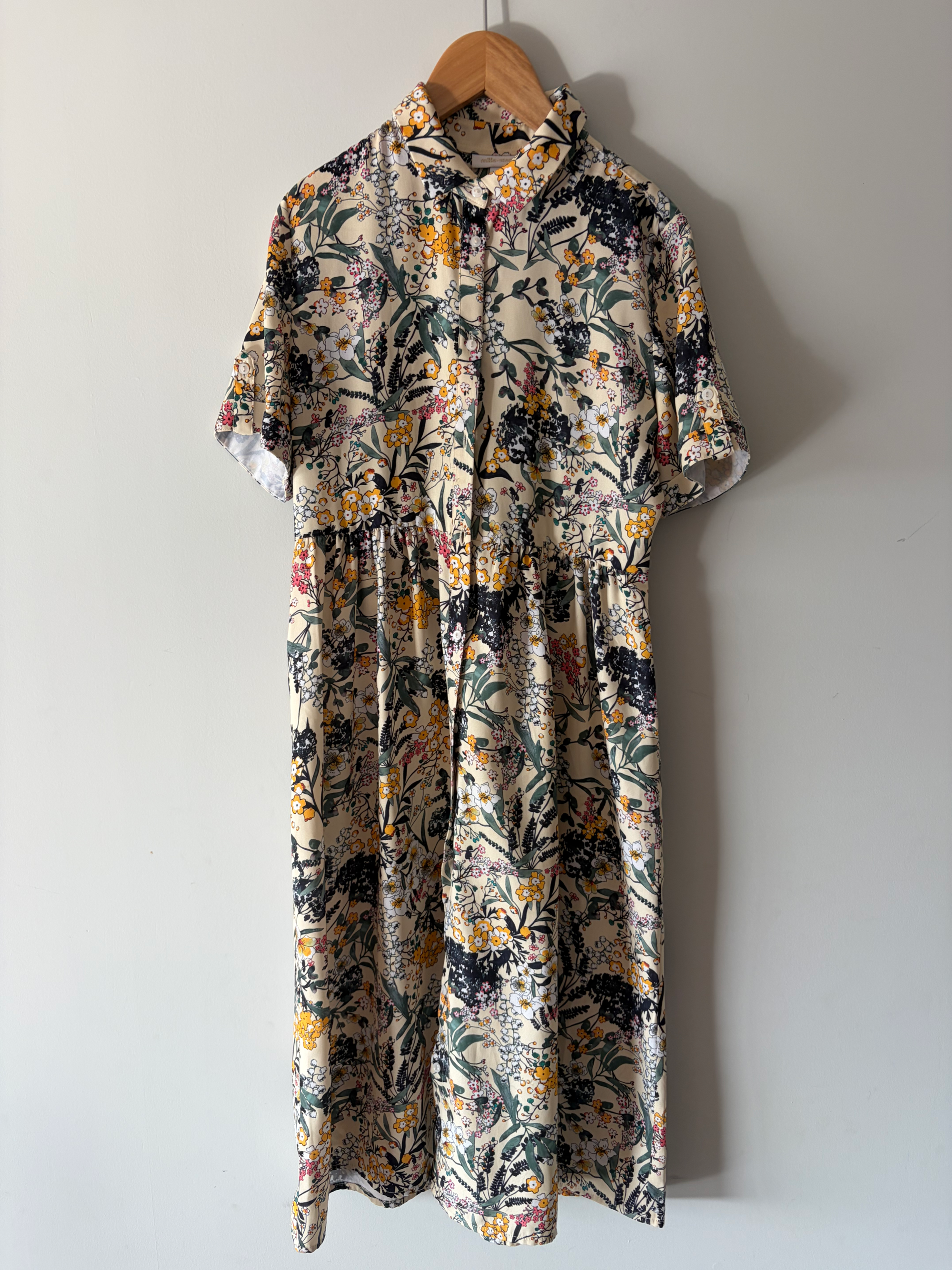 geel kleedje bloemen print JBC 146