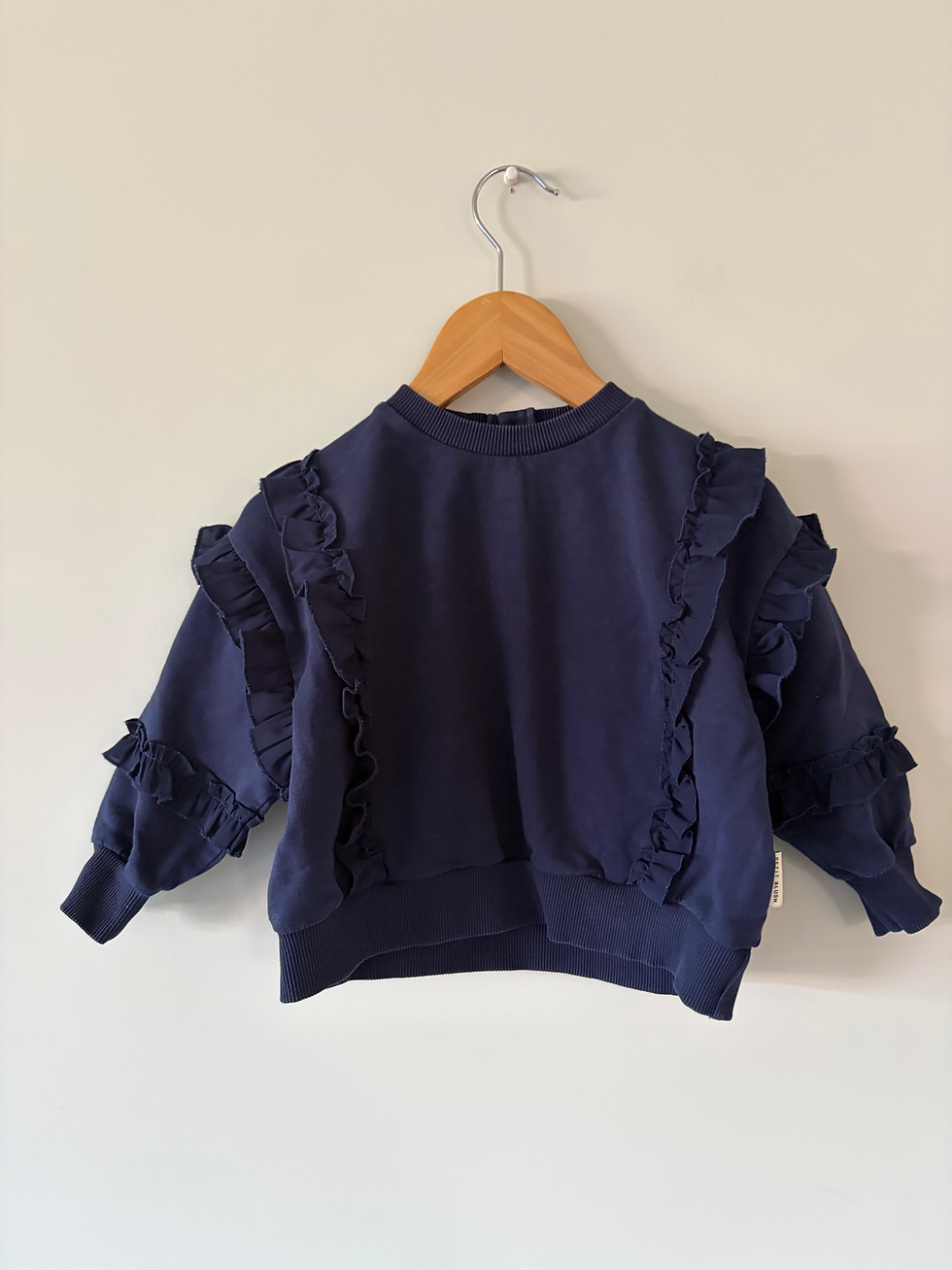Thumbnail: donker blauwe sweater petit blush 80