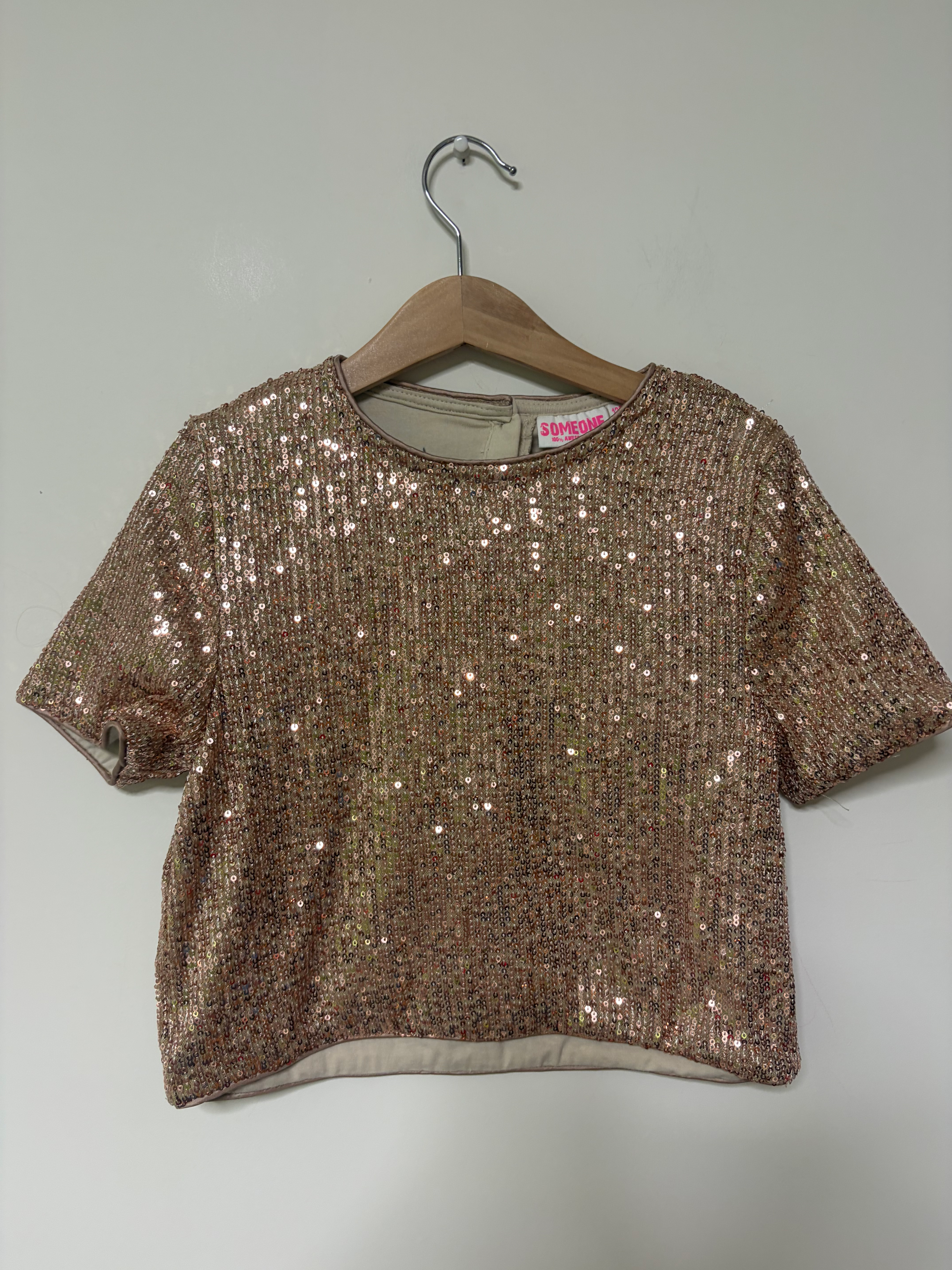 gouden pailletten shirt someone 122