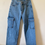 Thumbnail: blauwe cargo jeans broek JBC 152