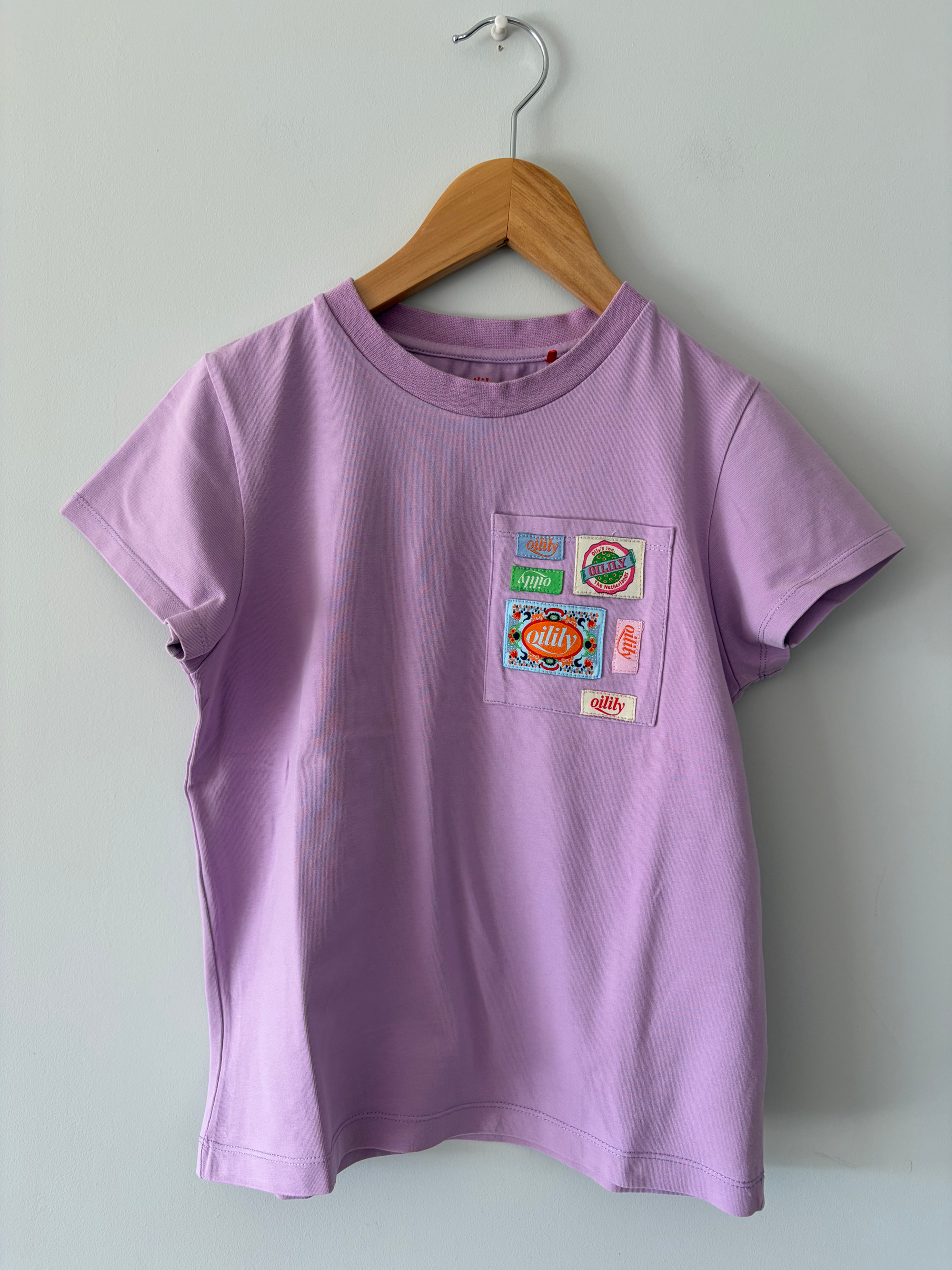 lila t-shirt patches oilily 128